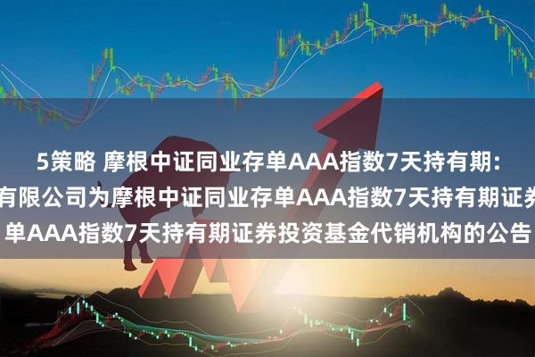 5策略 摩根中证同业存单AAA指数7天持有期: 关于新增玄元保险代理有限公司为摩根中证同业存单AAA指数7天持有期证券投资基金代销机构的公告