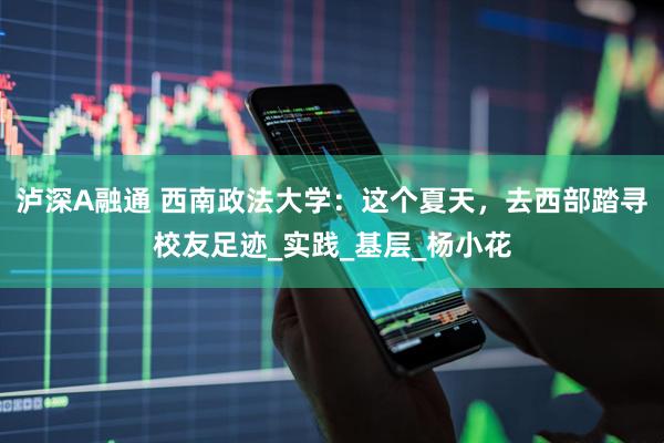 泸深A融通 西南政法大学：这个夏天，去西部踏寻校友足迹_实践_基层_杨小花